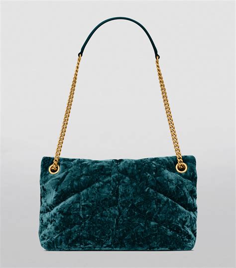 velvet ysl purse|YSL small puffer bag.